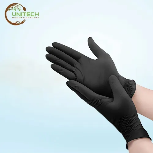 Black Disposable PE Gloves